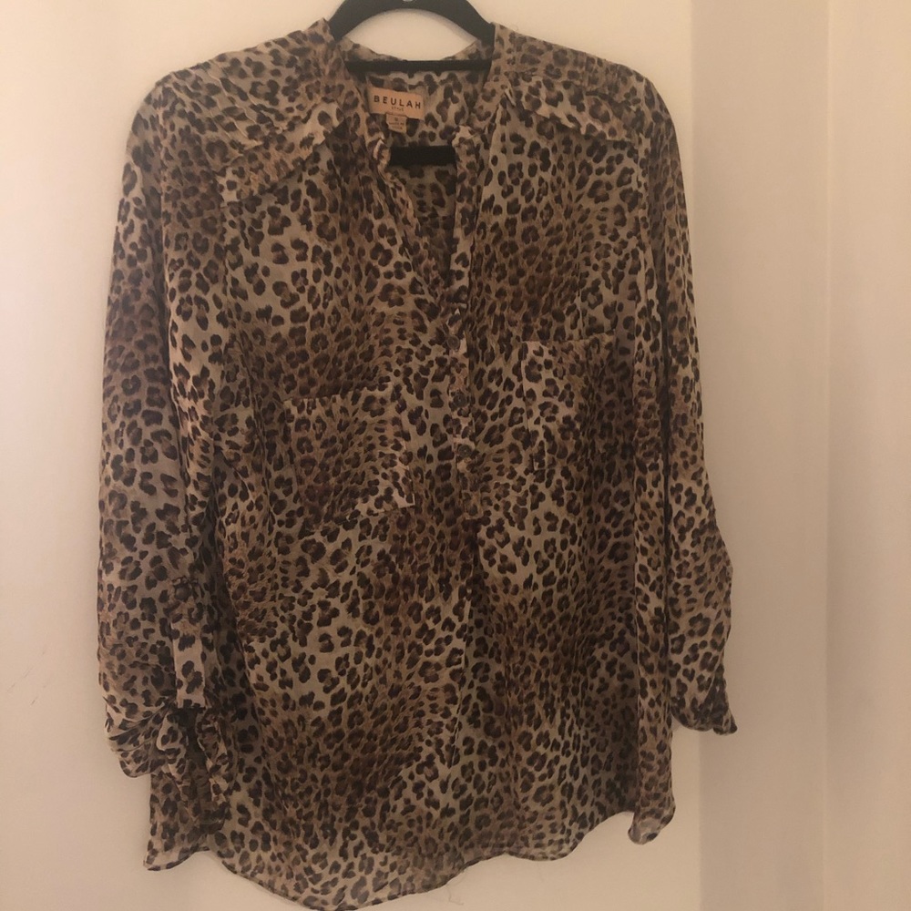 Leopard Print Blouse